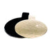 Disco con linguetta in cartone double face oro/nero - Ø 9 cm - 200 unità
