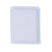 Piatto rettangolare bianco in cartone riciclato - 20 cm x 16 cm - 1000 unità