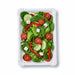 Piatto rettangolare bianco in cartone riciclato - 26 cm x 18 cm - 500 unità - dimensions