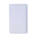 Piatto rettangolare bianco in cartone riciclato - 33 cm x 19 cm - 250 unità