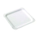 Piatto quadrato bianco in cartone - 21 cm x 21 cm - 500 unità