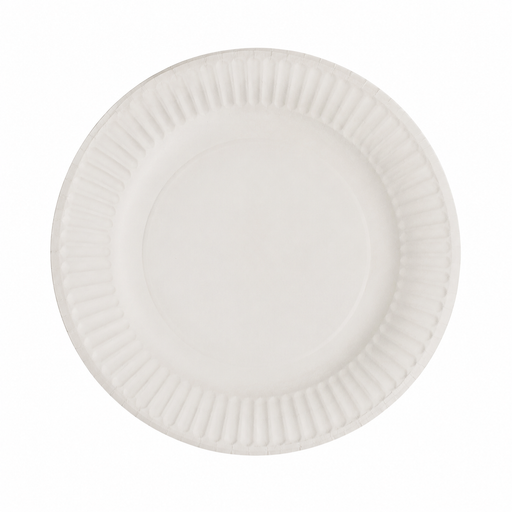 Piatto rotondo bianco in cartone - Ø 18 cm - 1000 unità