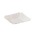 Piatto a barchetta bianco in cartone - 10,8 cm x 10,8 cm x 2 cm - 2000 unità