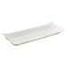 Piatto a barchetta bianco in cartone - 32 cm x 13 cm x 1,3 cm - 1500 unità