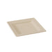 Piatto quadrato marrone in polpa di cellulosa - 20 cm x 20 cm - 500 unità