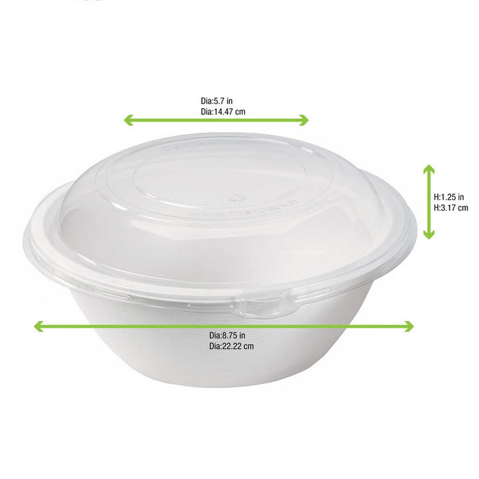 Coperchio a cupola in PET trasparente - Ø 22 cm - H 3 cm - Compatibile con 210APUB50, 210APU221, 210APU221F - 250 unità - dimensions