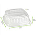 Coperchio in PET trasparente - 31,8 cm x 31,8 cm x 8,5 cm - Compatibile con 210APUS318 - 24 unità - dimensions
