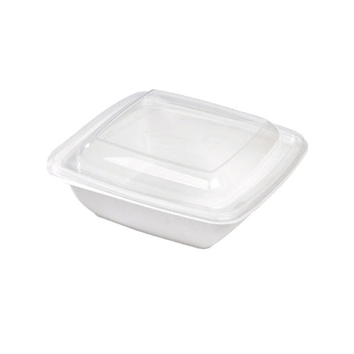 Coperchio quadrato in PET trasparente - 20,5 cm x 20,5 cm - Compatibile con 210APUSCB750, 210APUSCB750F - 300 unità