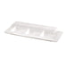 Coperchio in PET trasparente per piatto a 3 scomparti - 26 cm x 11 cm x 3,6 cm - Compatibile con 210APU3TAPA - 250 unità