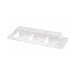 Coperchio in PET trasparente per piatto a 3 scomparti - 26 cm x 11 cm x 3,6 cm - Compatibile con 210APU3TAPA - 250 unità