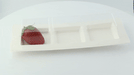 Coperchio in PET trasparente per piatto a 3 scomparti - 26 cm x 11 cm x 3,6 cm - Compatibile con 210APU3TAPA - 250 unità