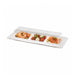 Coperchio in PET trasparente per piatto a 3 scomparti - 26 cm x 11 cm x 3,6 cm - Compatibile con 210APU3TAPA - 250 unità