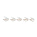 Contenitore a conchiglia bianco in polpa di cellulosa - 1400 ml - 23,4 cm x 23,1 cm x 8 cm - 200 unità