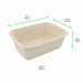 Contenitore rettangolare marrone in polpa di cellulosa - 1150 ml - 23 cm x 13,5 cm x 6,5 cm - 250 unità