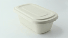 Coperchio rettangolare marrone in polpa di cellulosa - 26,9 cm x 13,9 cm x 1,6 cm - Compatibile con 210APUREC1000BR, 210APUREC1200BR, 210APUREC750BR - 250 unità