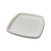 Piatto catering quadrato bianco in polpa di cellulosa - 30,4 cm x 30,4 cm x 2,5 cm - 24 unità