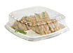 Piatto catering quadrato bianco in polpa di cellulosa - 30,4 cm x 30,4 cm x 2,5 cm - 24 unità