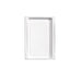 Vassoio rettangolare bianco in polpa di cellulosa "Atlas" formato 1/2 - 27,2 cm x 19,3 cm x 1,9 cm - 100 unità