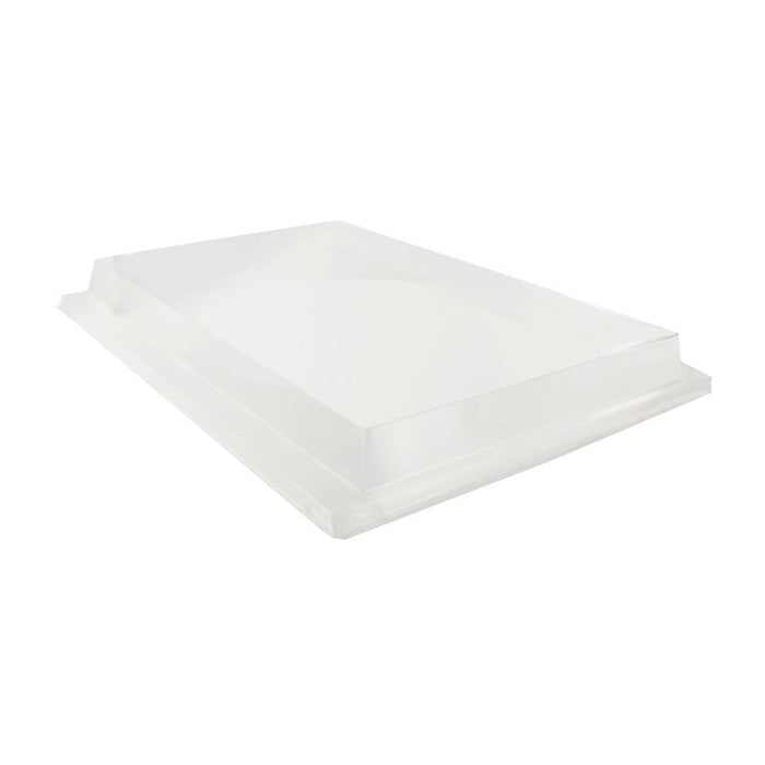 Coperchio piatto in PET trasparente - 38 cm x 28 cm x 4 cm - 50 unità