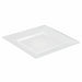 Piatto quadrato riutilizzabile trasparente - 28 cm x 28 cm - 60 unità