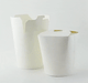 Contenitore in cartone bianco a base rotonda con chiusura a fessura - 550 ml - Ø 8 cm - H 9,3 cm - 500 unità