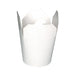 Contenitore in cartone bianco a base rotonda con chiusura a fessura - 750 ml - Ø 9,3 cm - H 9,5 cm - 500 unità