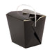 Scatola quadrata in cartone nero con manico rotondo - 750 ml - 10 cm x 9,3 cm x 10,4 cm - 450 unità