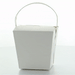 Scatola quadrata in cartone bianco con manico - 230 ml - 6,5 cm x 7,1 cm x 7 cm - 500 unità