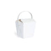 Scatola quadrata in cartone bianco con manico - 230 ml - 6,5 cm x 7,1 cm x 7 cm - 500 unità