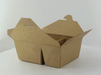 Contenitore per pasti in cartone kraft a 2 scomparti - 1090 ml - 21,4 cm x 16 cm x 4,7 cm - 200 unità