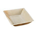Piatto rettangolare in foglia di palma ad angoli retti - 17,7 cm x 12,7 cm x 3 cm - 100 unità