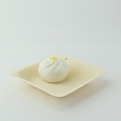Piatto quadrato in legno "Scandinavie" - 14 cm x 14 cm x 2,5 cm - 250 unità