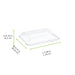 Coperchio in PET trasparente "Scandinavie" - 19 cm x 14 cm x 2 cm - Compatibile con 210BBA1914, 210BBA191418 - 500 unità