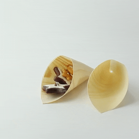 Cono in legno - Ø 7 cm - H 18 cm - 250 unità