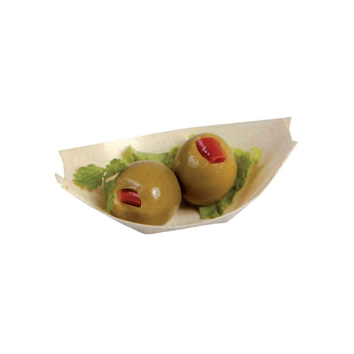 Vaschetta a barchetta in legno - 7 cm x 4 cm x 1,2 cm - 4000 unità