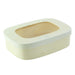 Scatola rettangolare in legno con coperchio a finestra - 800 ml - 18 cm x 13 cm x 5 cm - 25 unità