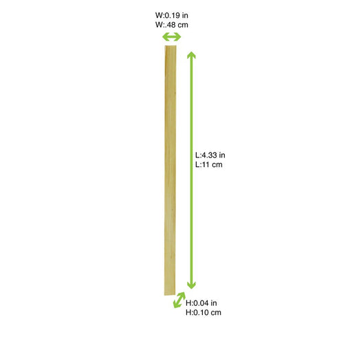 Palettina da caffè in bambù - 11 cm - 5000 unità - dimensions
