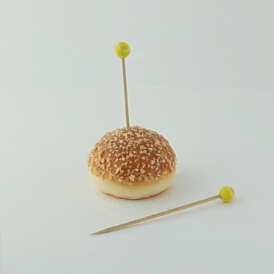 Stecchino in bambù con decoro tennis - 12 cm - 1000 unità