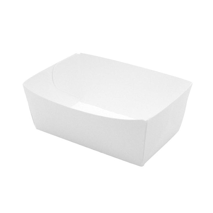 Vaschetta in cartone bianco - 850 ml - 15 cm x 9 cm x 5 cm - 250 unità
