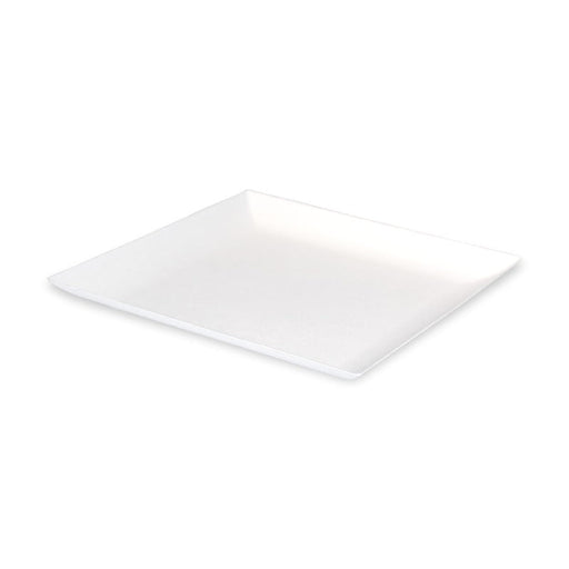 Piatto quadrato bianco in polpa di cellulosa "BioNChic" - 16 cm x 16 cm - 100 unità