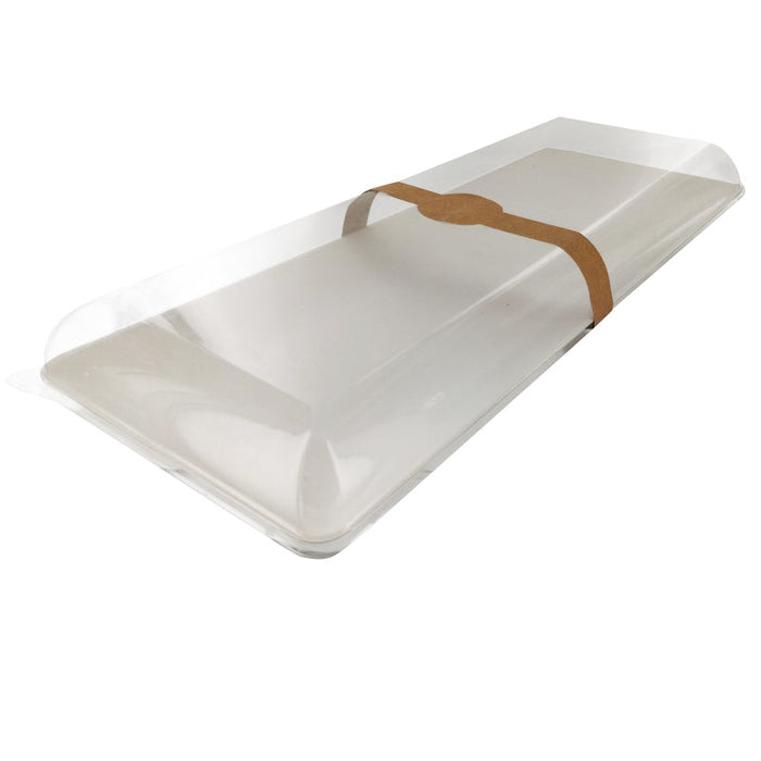 Coperchio in PET trasparente "BioNChic" - 40,4 cm x 15,7 cm x 3,3 cm - Compatibile con 210BCHIC3915, 210BCHIC3915F - 100 unità