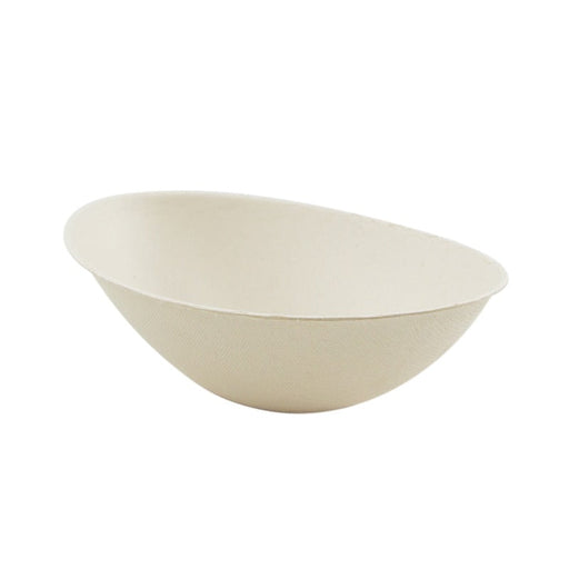 Ciotola ovale marrone in polpa di cellulosa "BioNChic" - 750 ml - 22,5 cm x 13,5 cm x 5,5 cm - 250 unità