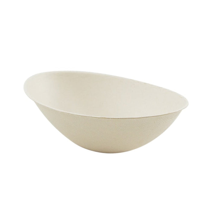 Ciotola ovale marrone in polpa di cellulosa "BioNChic" - 750 ml - 22,5 cm x 13,5 cm x 5,5 cm - 250 unità