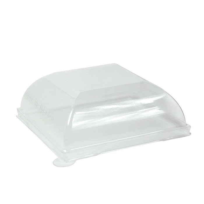 Coperchio in PET trasparente "BioNChic" - 9,1 cm x 9,1 cm x 3,6 cm - Compatibile con 210BCHIC99F - 100 unità