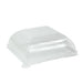 Coperchio in PET trasparente "BioNChic" - 9,1 cm x 9,1 cm x 3,6 cm - Compatibile con 210BCHIC99F - 100 unità