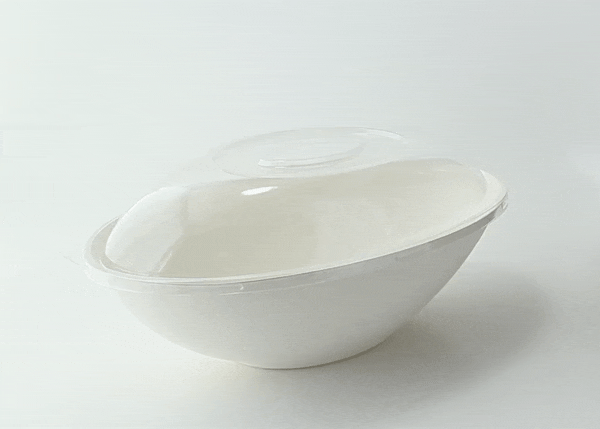 Coperchio in PET trasparente "BioNChic" - 27,5 cm x 16 cm x 4,5 cm - Compatibile con 210BCHIC1500BRF, 210BCHIC1500, 210BCHIC1500BR - 100 unità