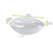 Coperchio in PET trasparente "BioNChic" - 27,5 cm x 16 cm x 4,5 cm - Compatibile con 210BCHIC1500BRF, 210BCHIC1500, 210BCHIC1500BR - 100 unità