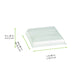 Coperchio in PET trasparente "BioNChic" - 16,4 cm x 16,4 cm x 3,2 cm - Compatibile con 210BCHIC160, 210BCHIC160F - 300 unità