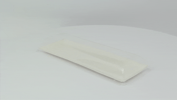Coperchio in PET trasparente "BioNChic" - 27,5 cm x 9 cm x 3 cm - Compatibile con 210BCHIC279, 210BCHIC279F - 100 unità