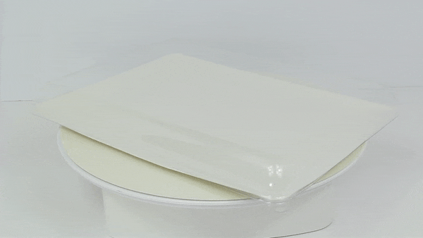 Coperchio in PET trasparente "BioNChic" - 39,2 cm x 29,5 cm x 3,3 cm - Compatibile con 210BCHIC4040, 210BCHIC4040F - 50 unità